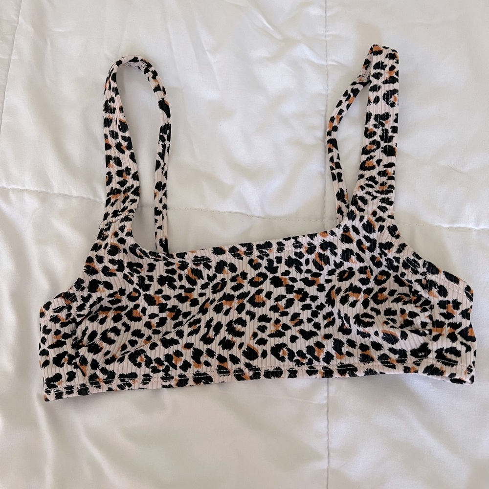 Target- pink cheetah print bathing suit top